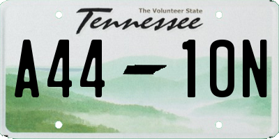 TN license plate A4410N