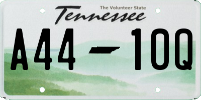 TN license plate A4410Q