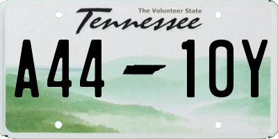 TN license plate A4410Y