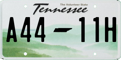 TN license plate A4411H