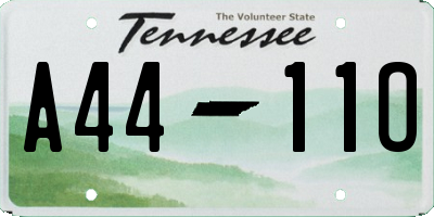 TN license plate A4411O