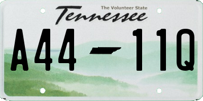 TN license plate A4411Q