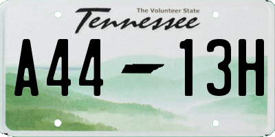 TN license plate A4413H