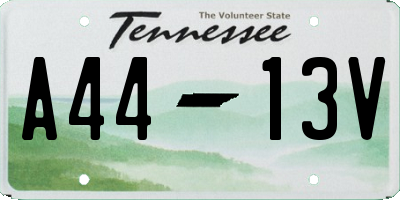 TN license plate A4413V