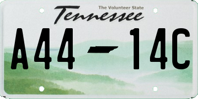 TN license plate A4414C