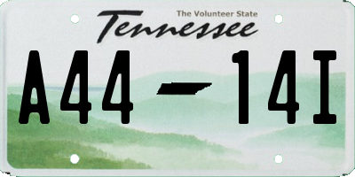 TN license plate A4414I