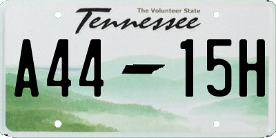 TN license plate A4415H