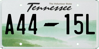 TN license plate A4415L