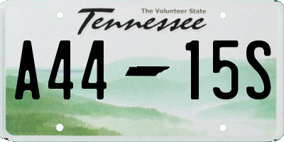 TN license plate A4415S