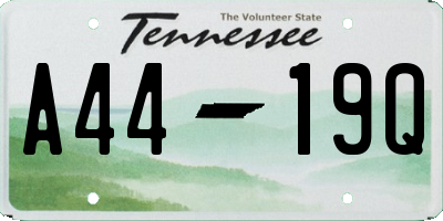 TN license plate A4419Q