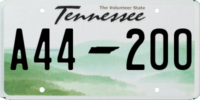 TN license plate A4420O