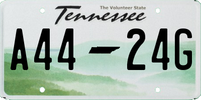 TN license plate A4424G