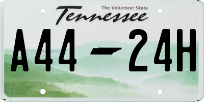 TN license plate A4424H