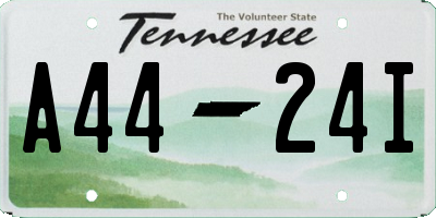 TN license plate A4424I