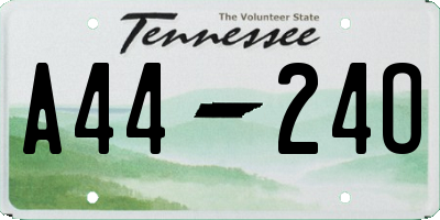 TN license plate A4424O
