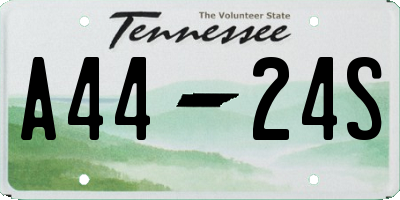 TN license plate A4424S