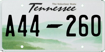 TN license plate A4426O