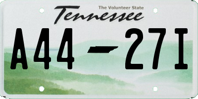 TN license plate A4427I