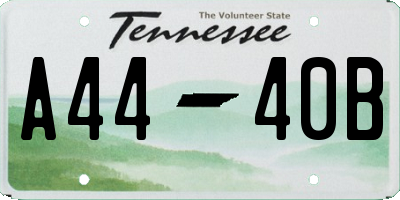 TN license plate A4440B