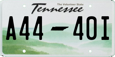 TN license plate A4440I