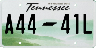 TN license plate A4441L