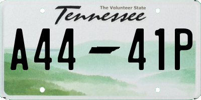 TN license plate A4441P