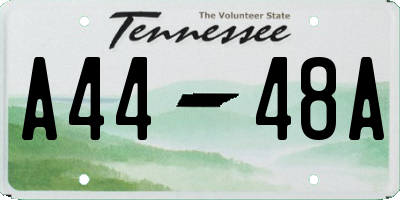TN license plate A4448A