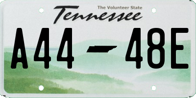 TN license plate A4448E