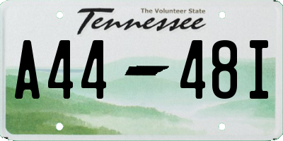 TN license plate A4448I