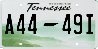 TN license plate A4449I