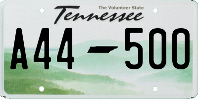 TN license plate A4450O