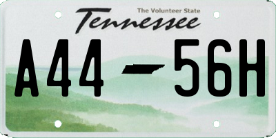 TN license plate A4456H