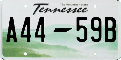 TN license plate A4459B