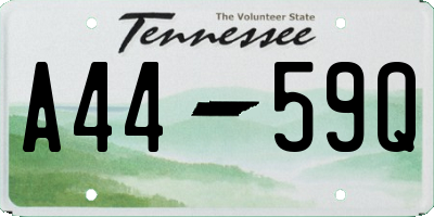 TN license plate A4459Q