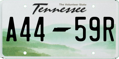 TN license plate A4459R