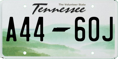 TN license plate A4460J