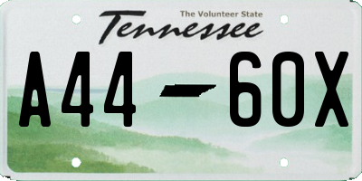 TN license plate A4460X