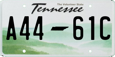 TN license plate A4461C