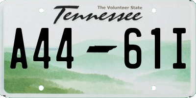 TN license plate A4461I