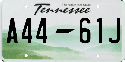 TN license plate A4461J