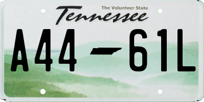 TN license plate A4461L