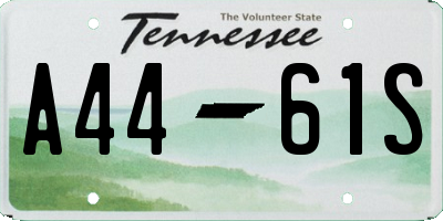 TN license plate A4461S