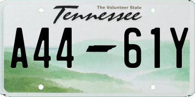 TN license plate A4461Y