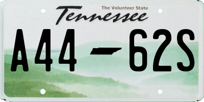 TN license plate A4462S