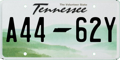 TN license plate A4462Y