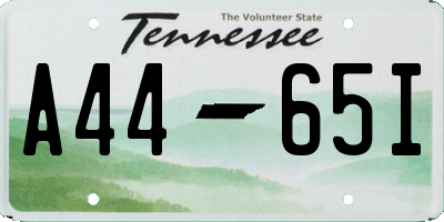 TN license plate A4465I