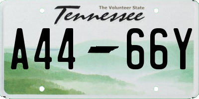 TN license plate A4466Y