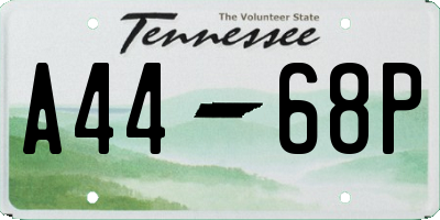 TN license plate A4468P