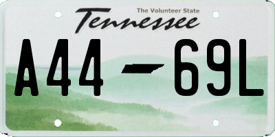 TN license plate A4469L