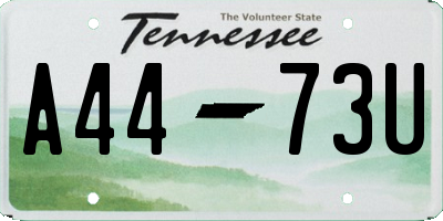 TN license plate A4473U